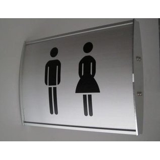 Toiletbordje Dames Heren haaks strak profiel iX Large
