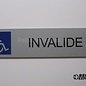Parkeerbord Invaliden plaatje Dibond aluminium look