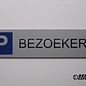 Parkeerbordje Bezoekers plaatje Dibond Aluminium look