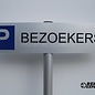 Parkeerbord Bezoekers compleet met paaltje