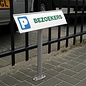 Parkeerbord P 16,4 x 50 cm aluminium profiel