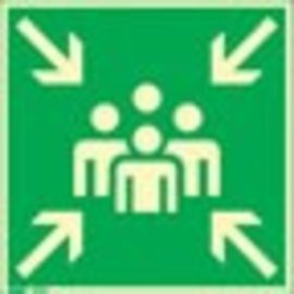 Verzamelplaats bordje kunststof 40 cm.