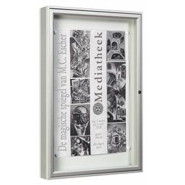 Informatievitrine, wandvitrine 1000 (A0)100x135 cm. LED licht