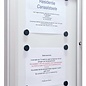 Informatievitrine, wandvitrine 75x105 cm 29 mm. dik A1 Tradition