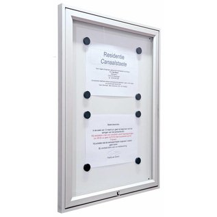 Informatievitrine, wandvitrine 40x55 A3 binnengebruik stuntprijs