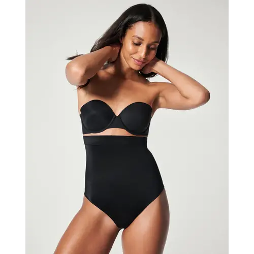 Suit Your Fancy High-Waisted Thong SPANX | Black