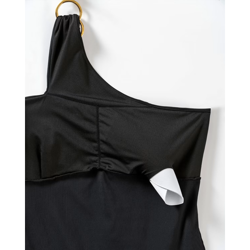 Leonisa Slimming Asymmetrical Swimsuit Leonisa | Black