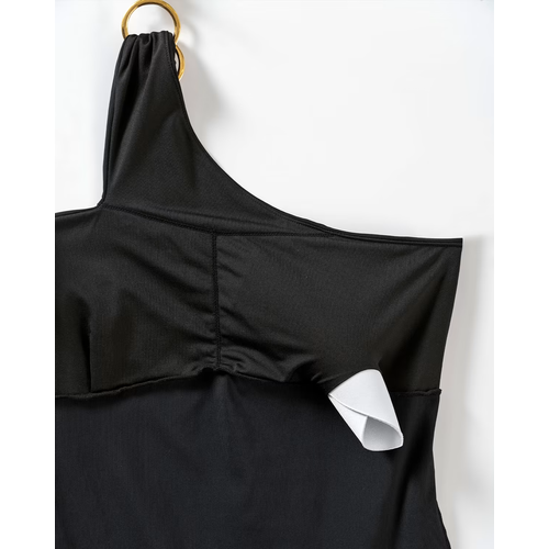 Slimming Asymmetrical Swimsuit Leonisa | Black