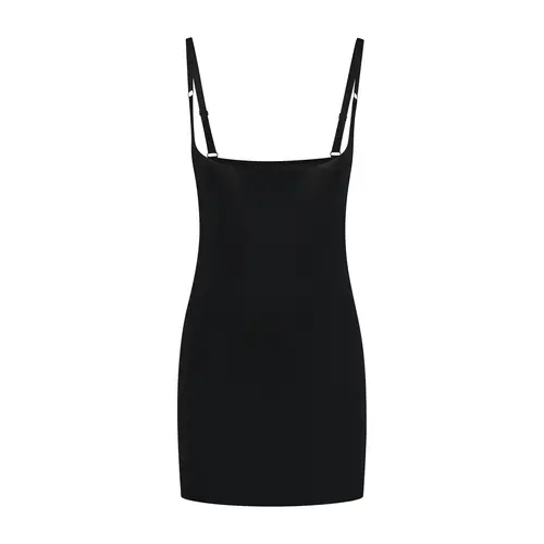 Sculpting Open Bust Dress Bye Bra | Black