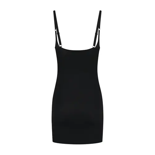 Sculpting Open Bust Dress Bye Bra | Black