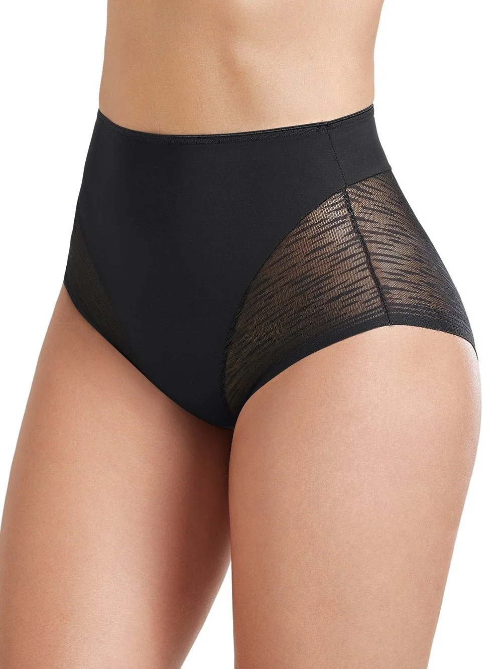 Leonisa High-waisted Sheer Lace Shaper Panty