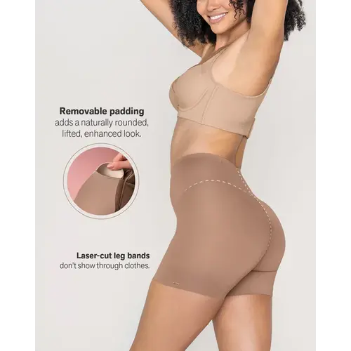 Leonisa Instant Butt Lift Padded Shaper Short Leonisa | Brown
