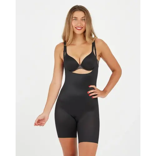 Mid-Thigh Invisible Open Bust Bodysuit