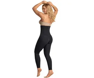 Leonisa Women's Extra High Waisted Firm Compression Legging Black