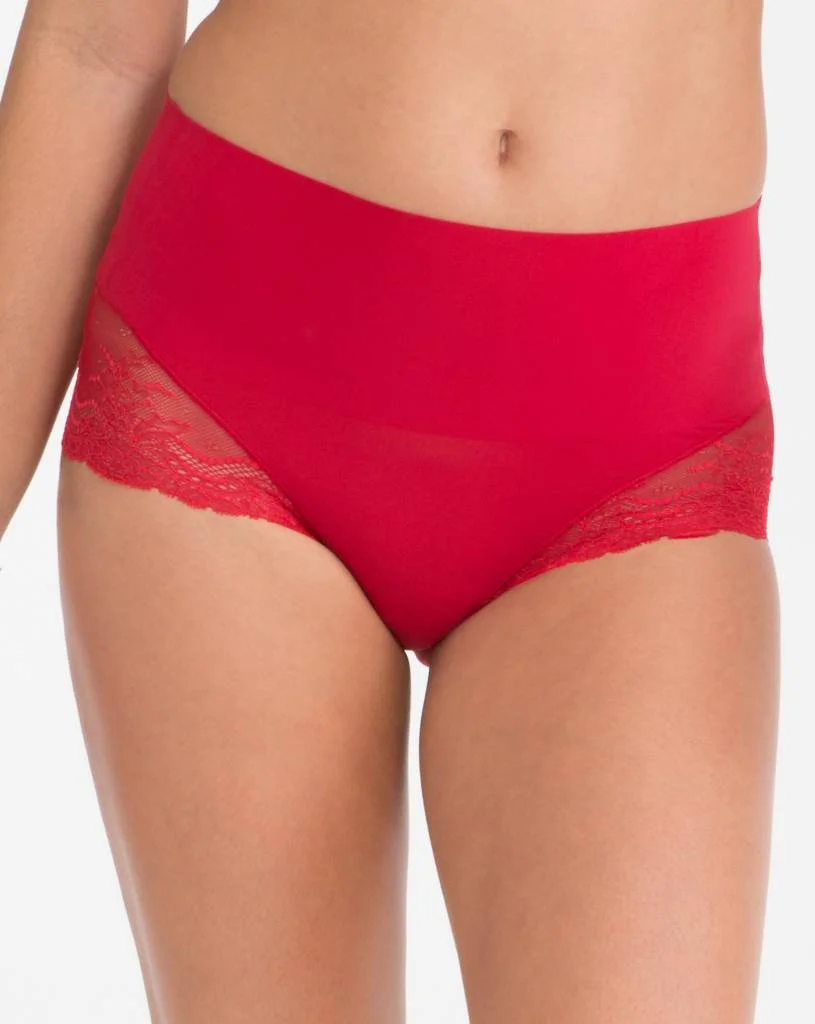 Hi Hipster Undie Tectable Lace SPANX | Red