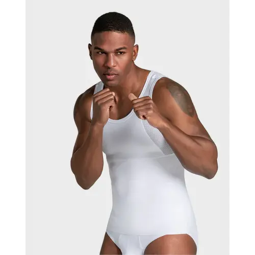 LEO Firm Compression Singlet LEO | White