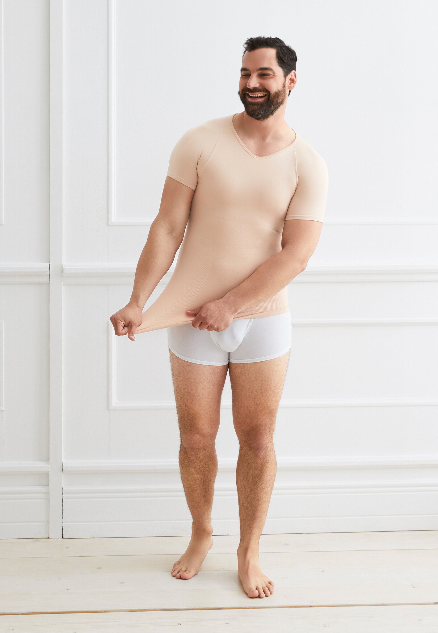 Seamless Compression T Shirt FINN Design | Nude