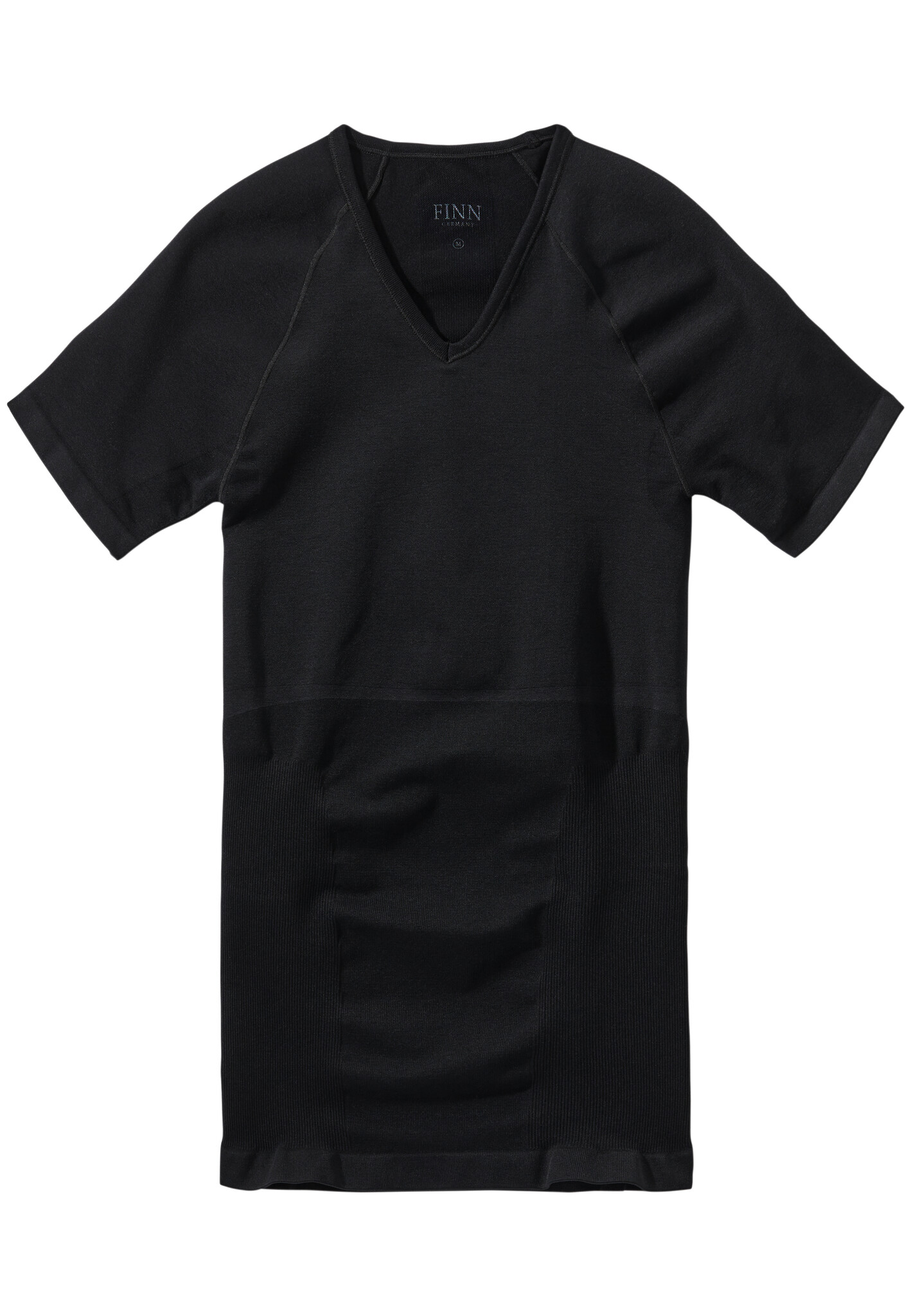 Seamless Compression T-Shirt FINN Design | Black