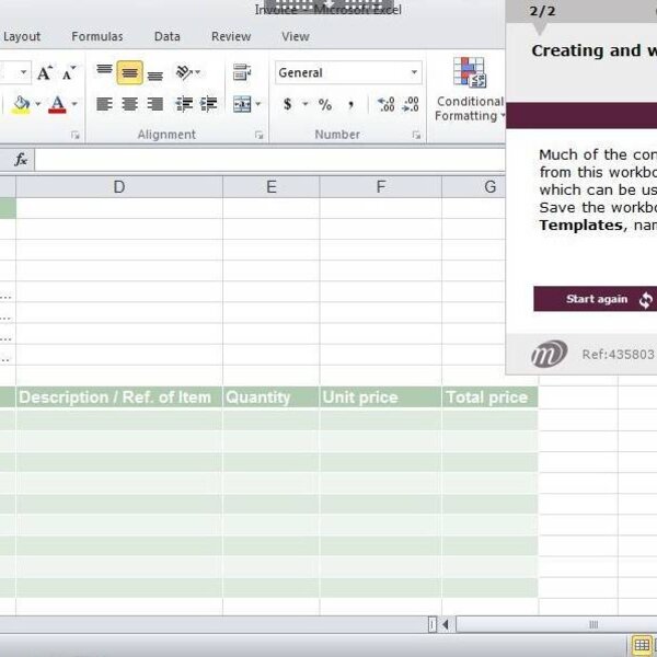 Excel 2010 Course E-learning Expert