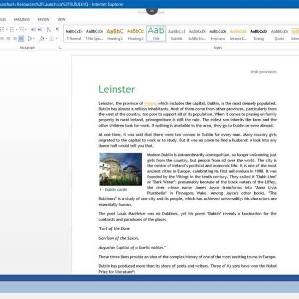 Word 2016 Course E-learning Basics