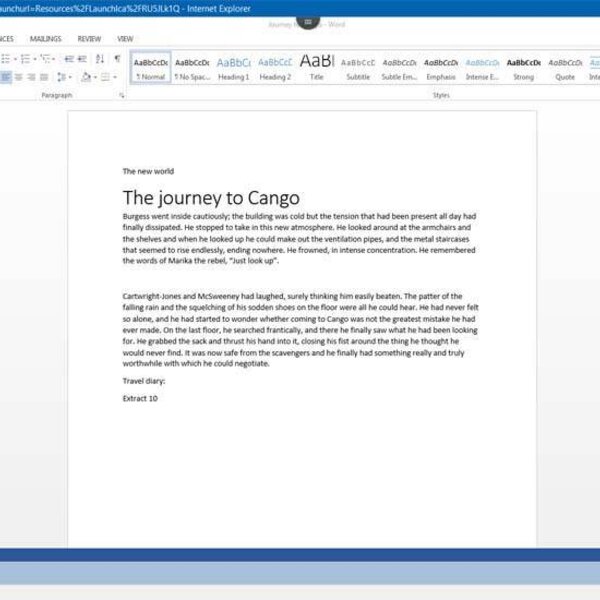 Word 2016 Course E-learning Basics