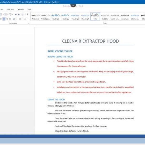 Word 2016 Course E-learning Custom-made