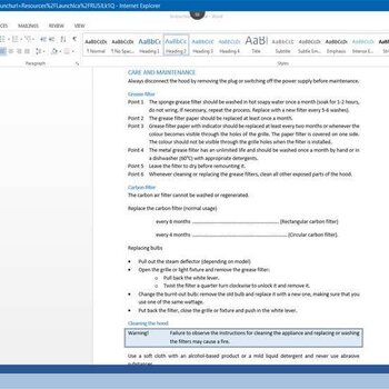 Word 2013 Course E-learning Intermediate