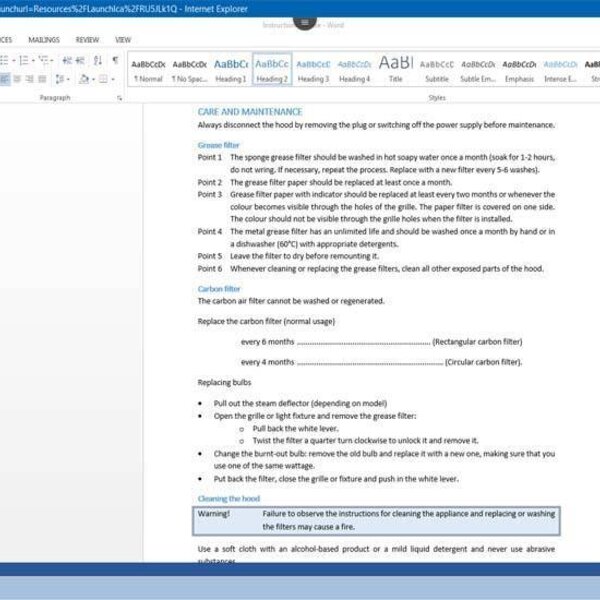 Word 2013 Course E-learning Intermediate