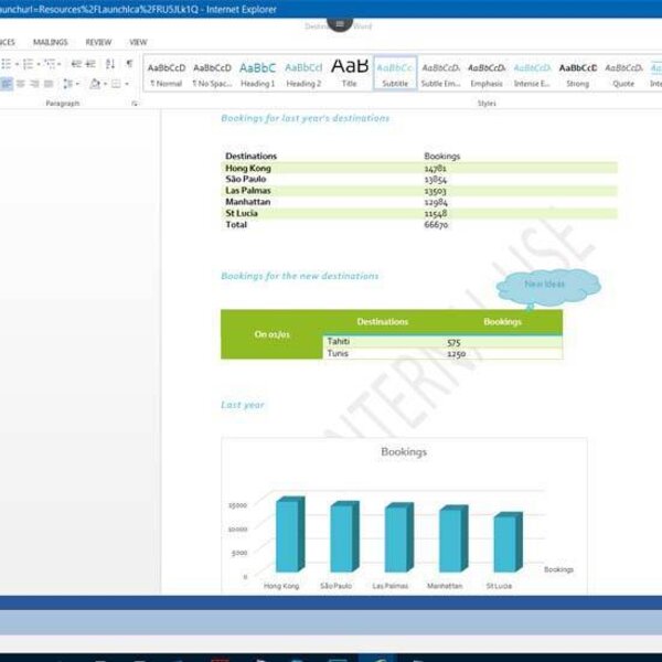 Word 2013 Course E-learning Basics & Intermediate