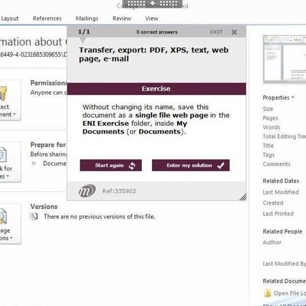 Word 2010 Course E-learning Basics, Intermediate & Expert