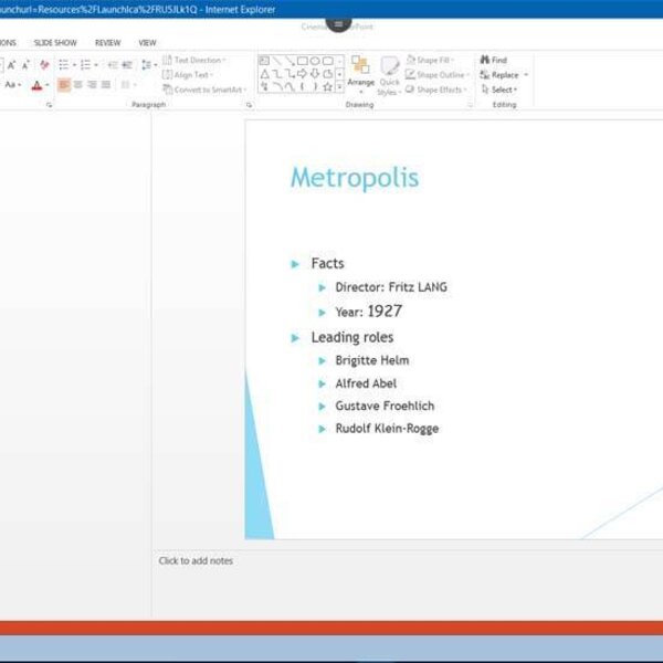 PowerPoint 2013 Course E-learning Intermediate