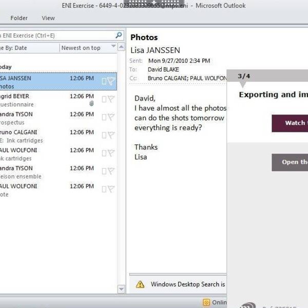 Outlook 2010 Course E-learning