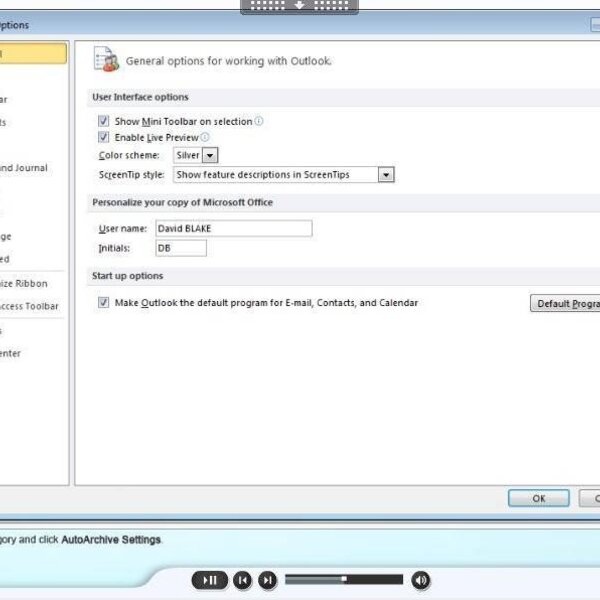 Outlook 2010 Course E-learning Custom-made