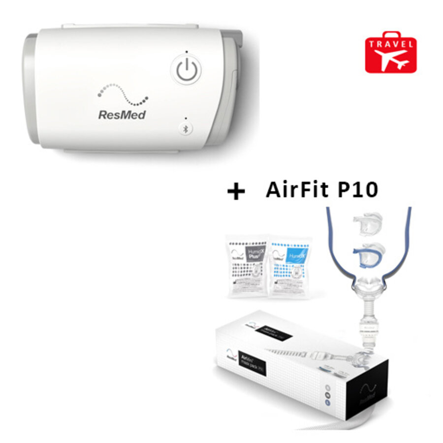 CPAP de voyage AirMini + Masque AirFit P10 - ResMed-1