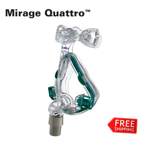 Mirage Quattro - Full Face cpap mask - ResMed 