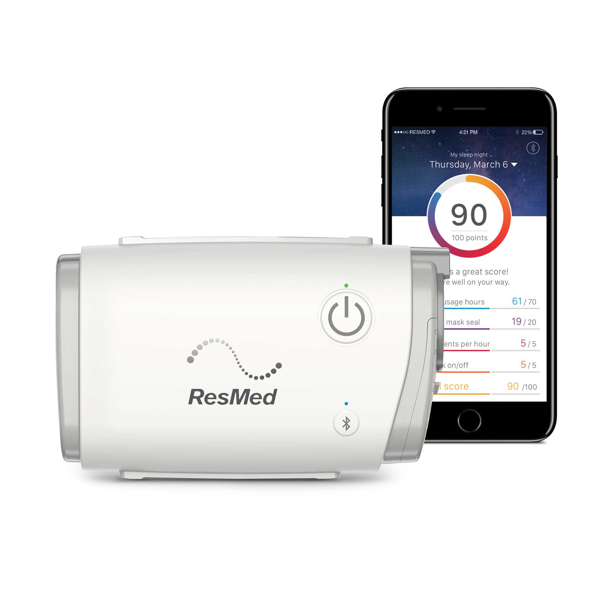 Traitement des apnées du sommeil par pression positive continue CPAP/PPC de voyage