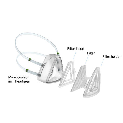 Set of 10 filters - Beschermingsmasker Covid 19 