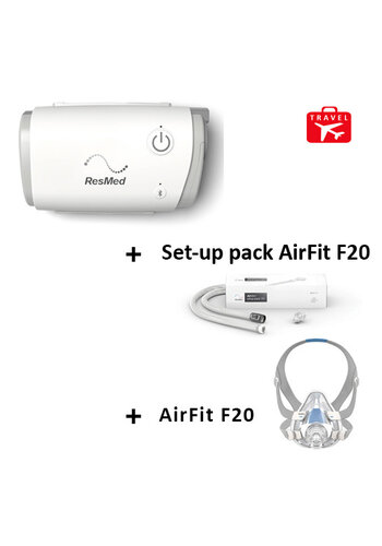 AirMini ResMed Travel CPAP + AirFit F20 Mask 