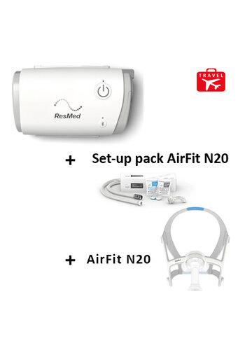 ResMed AirMini Autoset reistoestel + Masker AirFit N20 