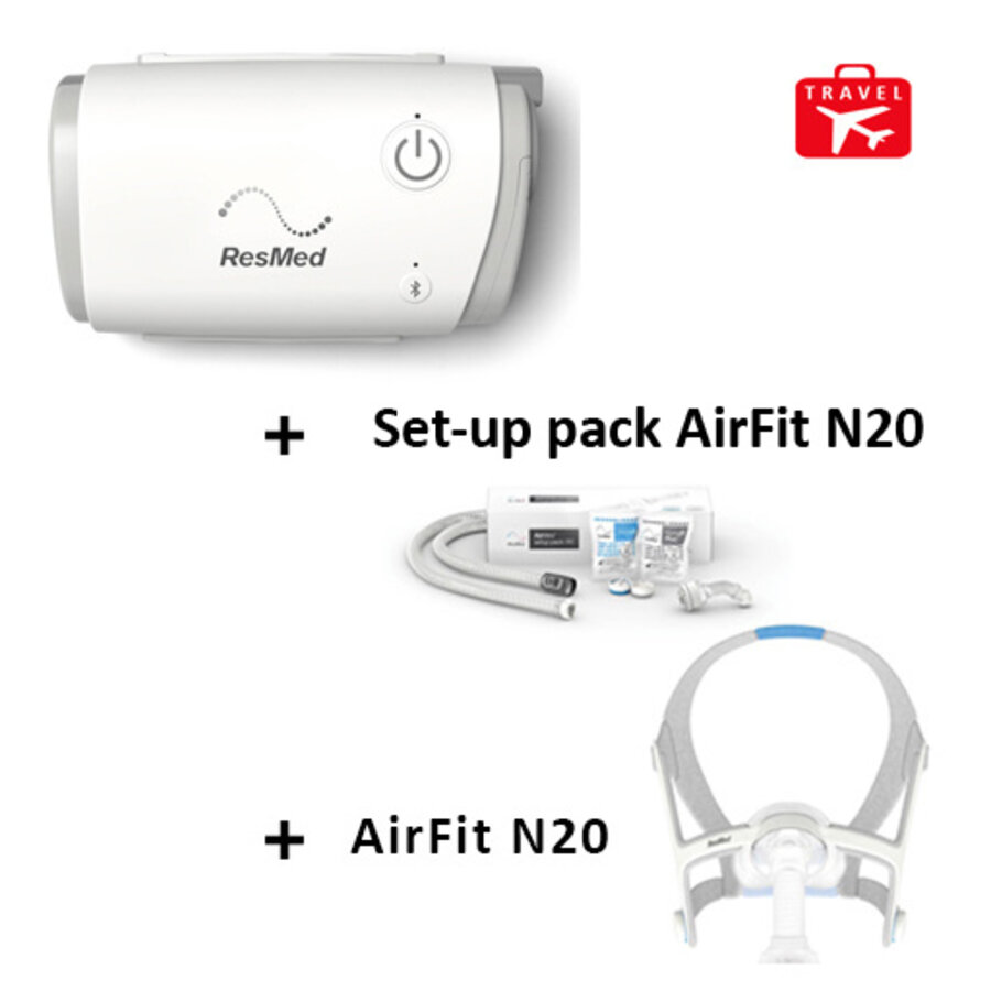 ResMed AirMini Autoset reistoestel met Masker AirFit N20-1