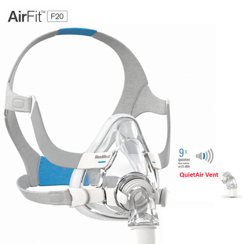 AirFit F20 - Neus-Mond CPAP masker  - ResMed 