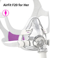 thumb-AirFit F20 Quiet Air - Neus-Mond CPAP  masker for Her-1