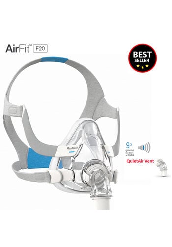 Resmed AirFit F20  Quiet Air- CPAP Full Face Mask 