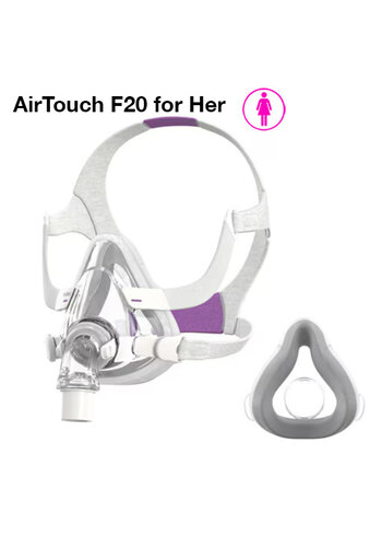 Resmed AirTouch F20 for Her - Neus-Mond - CPAP masker 
