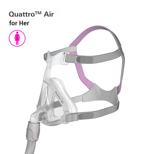 ResMed Quattro Air for Her - Neus-Mond cpap masker for Her 