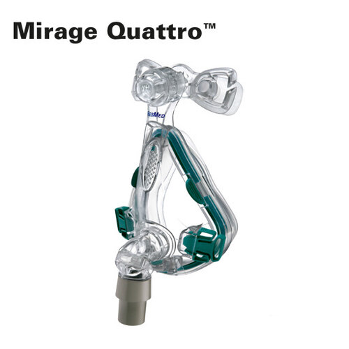 Resmed Mirage Quattro - Neus-Mond cpap masker 