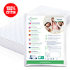 PROTECSOM Draps housse anti-acariens pour matelas - 100% coton -  Texaal