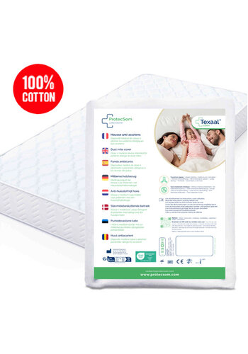 Draps housse anti-acariens pour matelas- 100% coton -  Texaal 