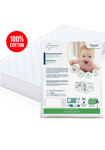Draps housse anti-acariens - 100% coton - Bébé et Enfants - Texaal 