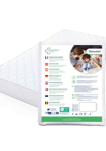 Anti-mite fitted sheets for mattresses - Synthetic fabric - Noxaloon 